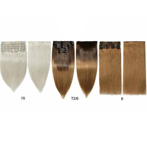 Premium Grade  Human  clip in remy hair extentions main image 6